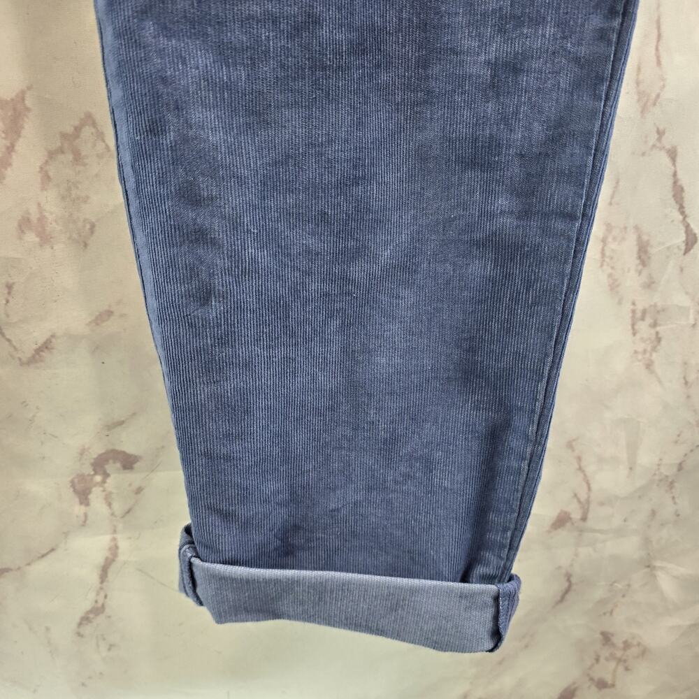 Carve Designs Pants Womens 12 Light Blue Corduroy High Rise Raw Hem Carson - Picture 4 of 13